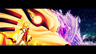 Uzumaki Naruto and Uchiha Sasuke screengrab HD wallpaper