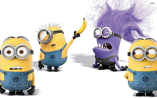 Minions digital wallpaper, Despicable Me, minions, animated movies