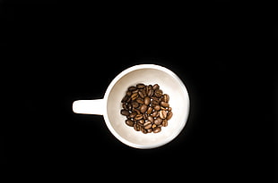 beans, cup, dark, brown HD wallpaper