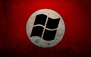 Windows logo, Nazi, logo, Microsoft
