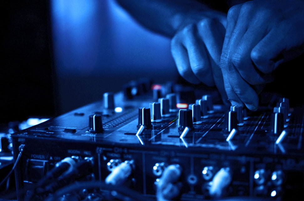 gray and black audio mixer, electronics HD wallpaper