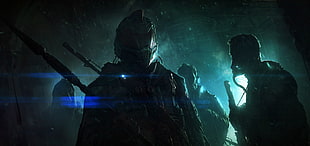 warrior wallpaper, futuristic, warrior