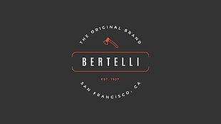 Bertelli text, logo