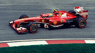 red and black Ferrari Formula 1, Ferrari, Formula 1, car