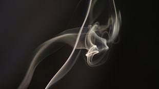 close up photo of spiral form smoke HD wallpaper
