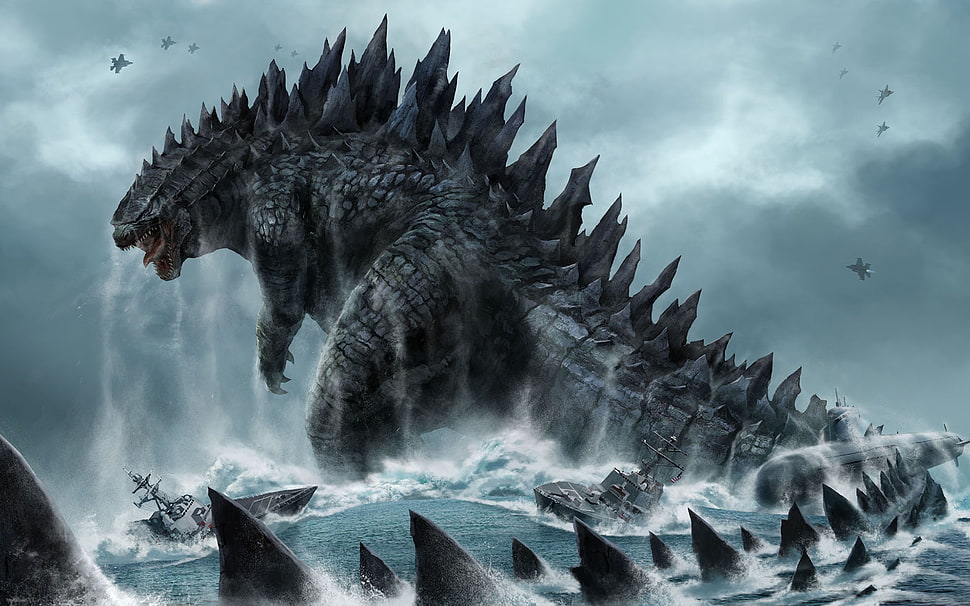 Godzilla poster HD wallpaper