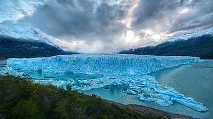ice rocks landmark, landscape HD wallpaper