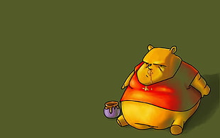 Winnie The Pooh illustration, Winnie the Pooh, humor, Winnie-the-Pooh HD wallpaper
