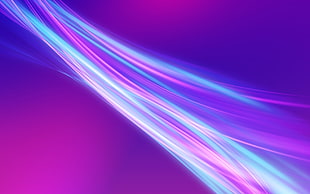 purple and blue light digital wallpaper HD wallpaper