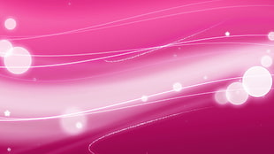 pink and white floating bubble graphics HD wallpaper