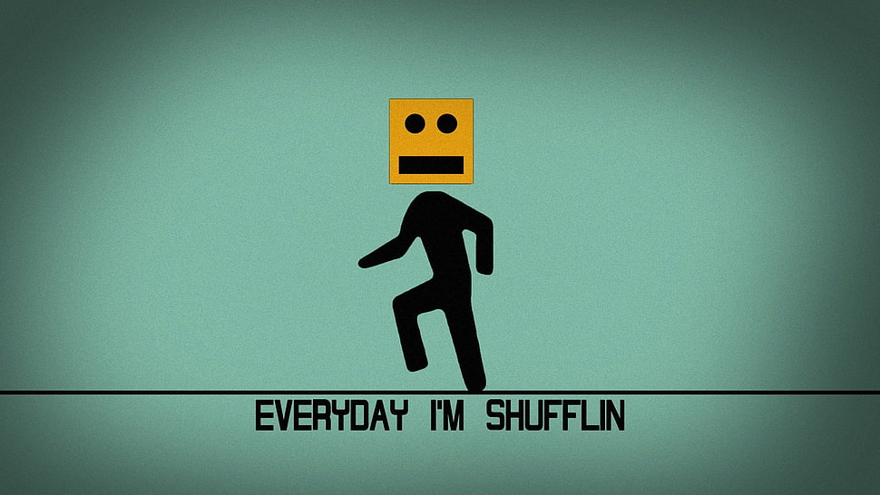 everyday i'm shufflin wallpaper, comic art, typography HD wallpaper
