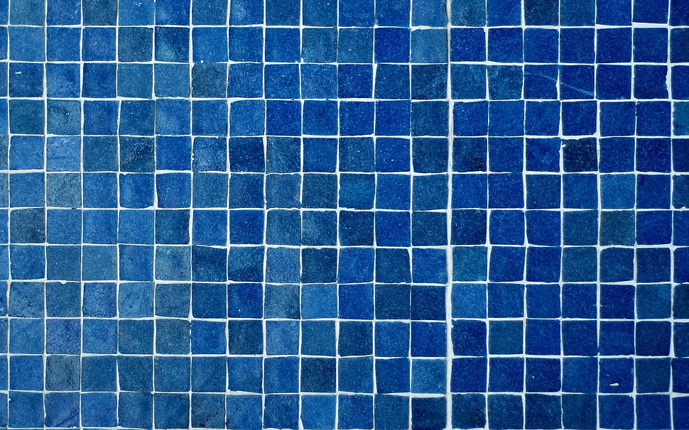 blue tiles surface HD wallpaper