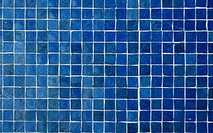 blue tiles surface HD wallpaper