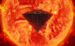 movie still screenshot, science fiction, Sun, artwork