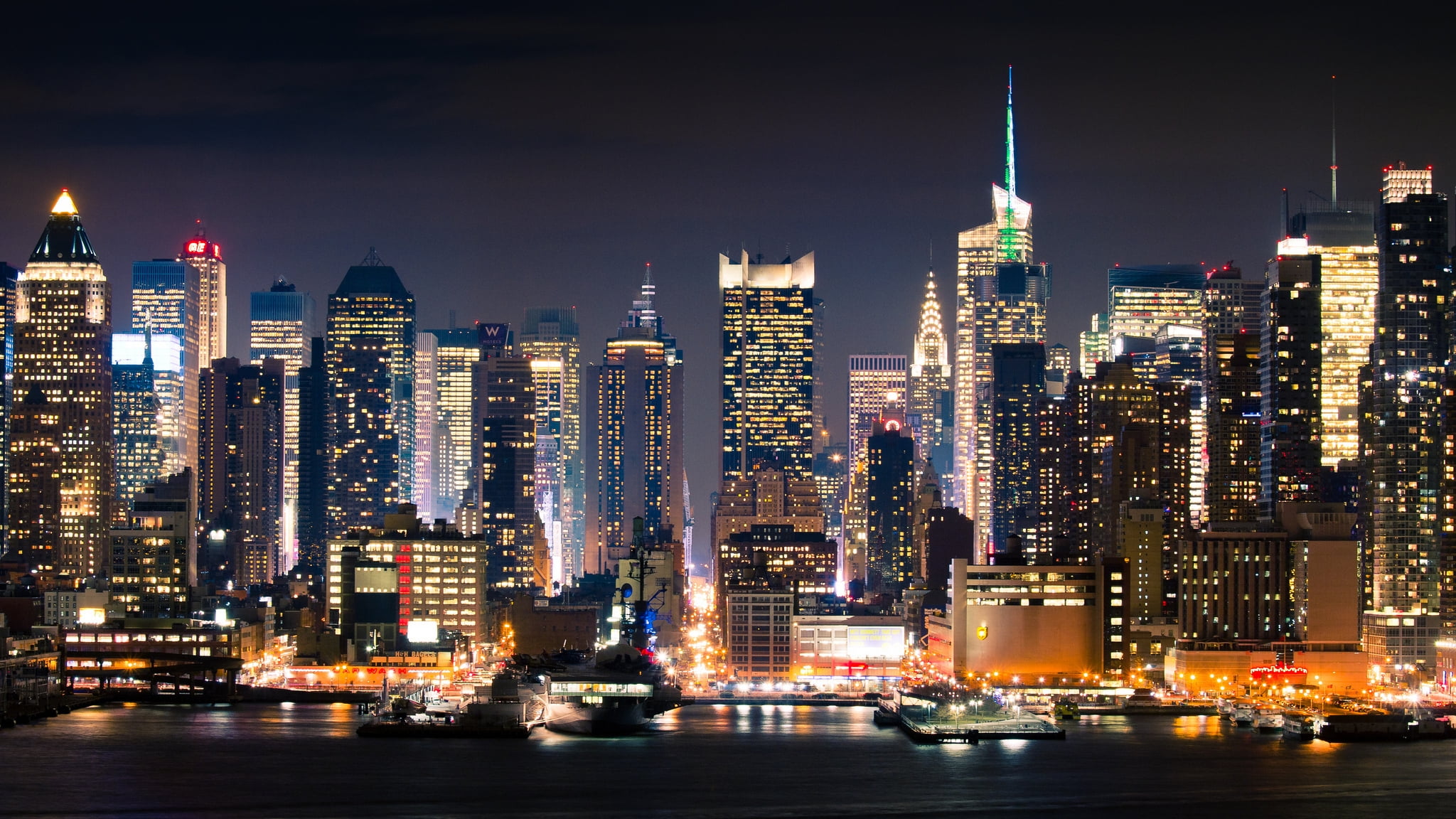 New York City night photos HD wallpaper | Wallpaper Flare