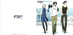 male and female anime character illustration, Persona series, Persona 3, Persona 3 Portable HD wallpaper