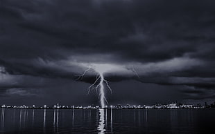 lightning photography, Thunderbolt, clouds HD wallpaper