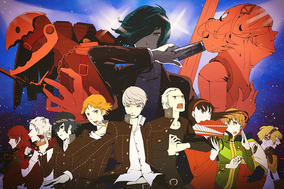 assorted anime character, Persona series, Persona 3, Persona 4, video games HD wallpaper