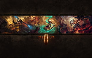 Diablo 3 digital wallpaper, Diablo III, video games