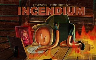 Adventure Time Presents Incendium poster, Adventure Time, Finn the Human, Princess Bubblegum HD wallpaper