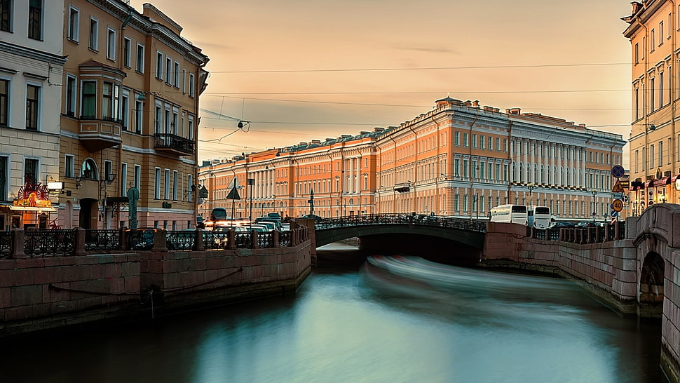 brown concrete buildings, architecture, building, city, St. Petersburg HD wallpaper