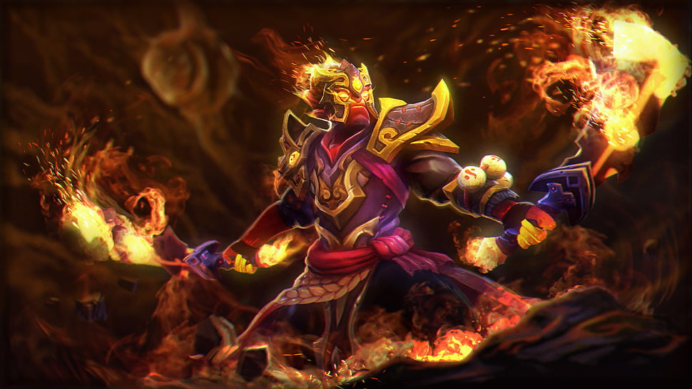Dota2 Ember Spirit wallpaper, Dota 2, Loading screen HD wallpaper