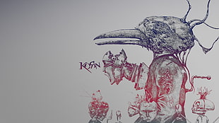 bird head sketch HD wallpaper