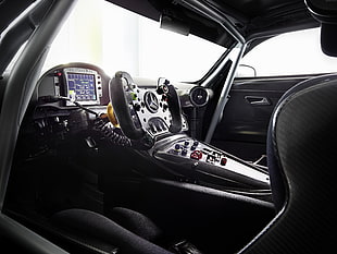 photo of black Mercedes-Benz vehicle interior