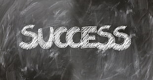 shallow photography of Success text on black chalkboard HD wallpaper