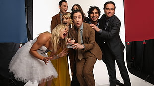 Big Bang Theory cast, The Big Bang Theory, Sheldon Cooper, Leonard Hofstadter, Penny HD wallpaper