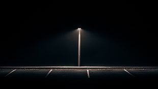 on light post with black background HD wallpaper
