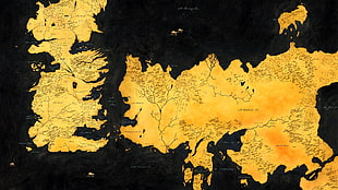 Game of Thrones Westeros map, Game of Thrones
