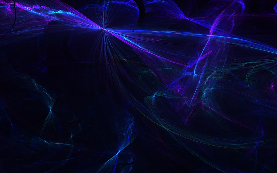 blue and purple light photography HD wallpaper