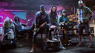 3D game poster, Watch_Dogs 2, video games, hacking HD wallpaper