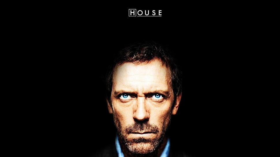 men's black shirt, House, M.D., Hugh Laurie HD wallpaper