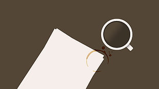 white printer paper, coffee, stains, coffee stains, paper HD wallpaper