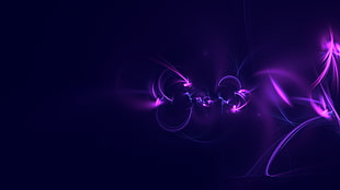 purple illustration, digital art, abstract, 3D Abstract, purple background HD wallpaper