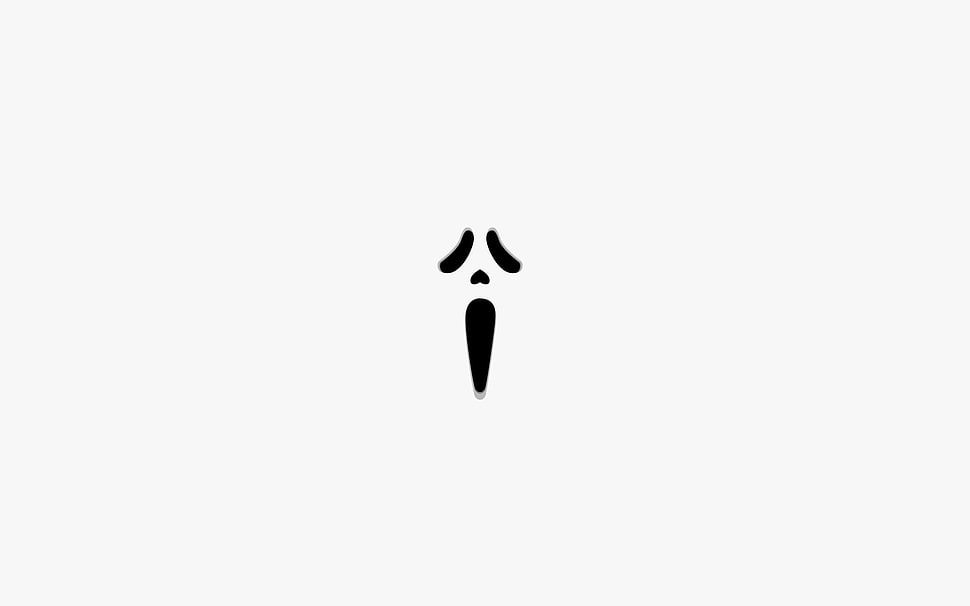Scary Movie mask, minimalism, Scream HD wallpaper