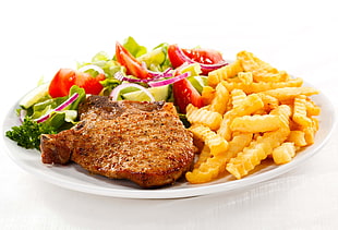chops and fries dish