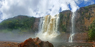 white and brown waterfalls, nature, landscape, Canaima National Park, Venezuela
