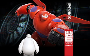 Baemax from Big Hero 6 digital art, Baymax (Big Hero 6), Big Hero 6, Walt Disney, Disney HD wallpaper