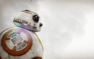 closeup photo of Star Wars BB-8