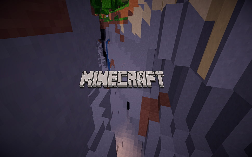 Minecraft logo HD wallpaper