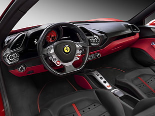 Ferrari car interior