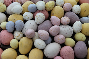assorted pebles