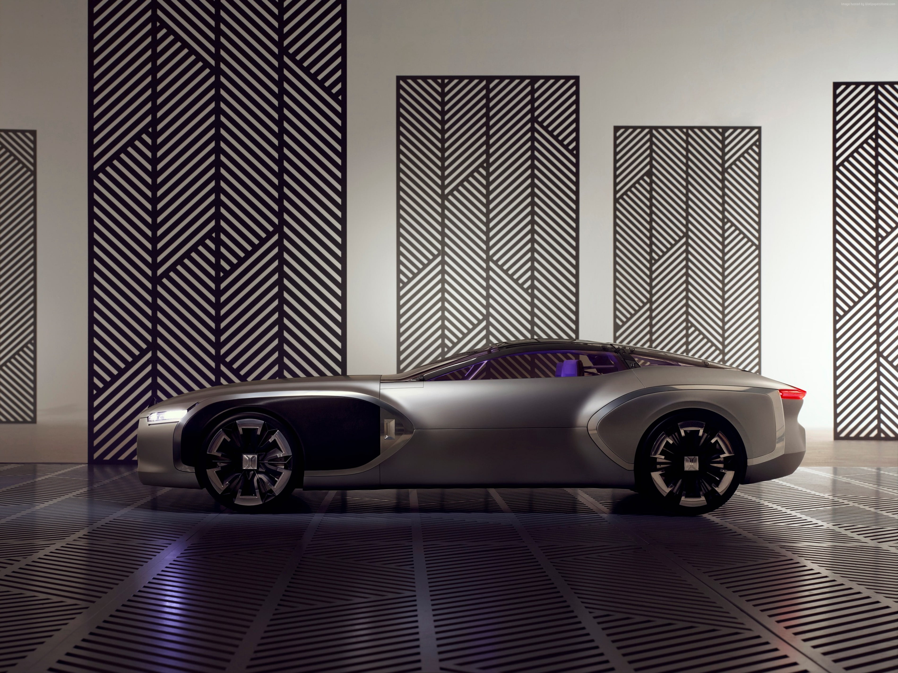 gray supercar concept