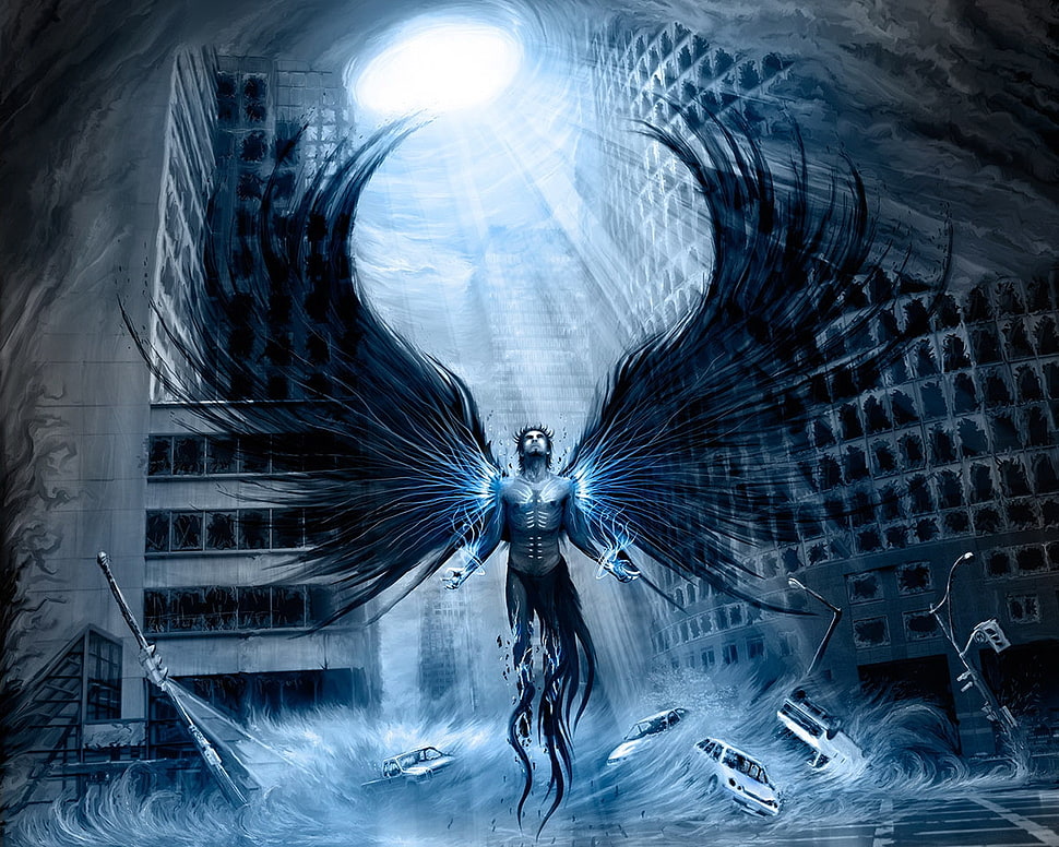 dark angel graphics HD wallpaper