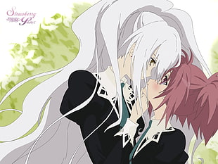 white haired anime character wallpaper