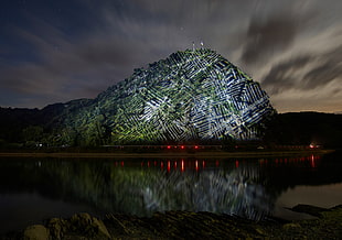 body of water, nature, landscape, long exposure, night HD wallpaper