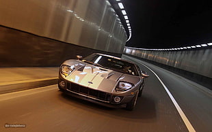 gray coupe, Ford GT